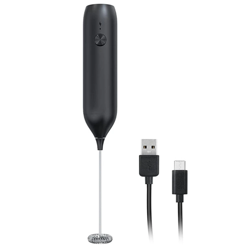 

Ручной вспениватель молока Перезаряжаемый блендер Электрический миксер для напитков Мини-Пенообразователь для кофе Матча