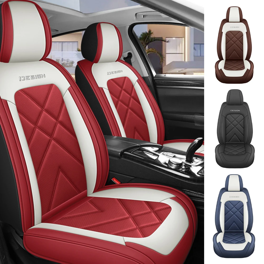 

1PCS Universal Car Seat Covers Protector Auto PU Leather Front Rear Seat Cushion Pad For Sedan SUV Car Interior Accessories