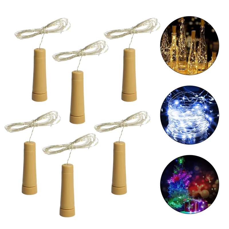 

Bottle Cork Lamp Battery Powered Wine Bottle Lamps for Bottle Wine Bottle Plastic Material Atmospheres Decorative Lights G2AB