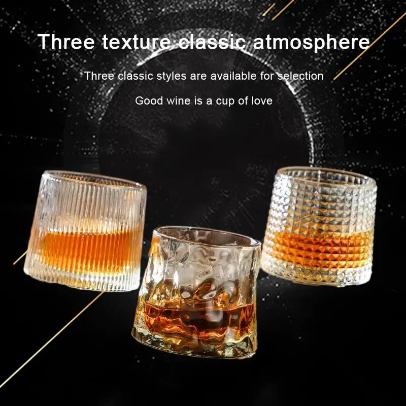 

Ultimate Internet Celebrity's Choice: Rotating Crystal Glass Cup for Whiskey and White Wine