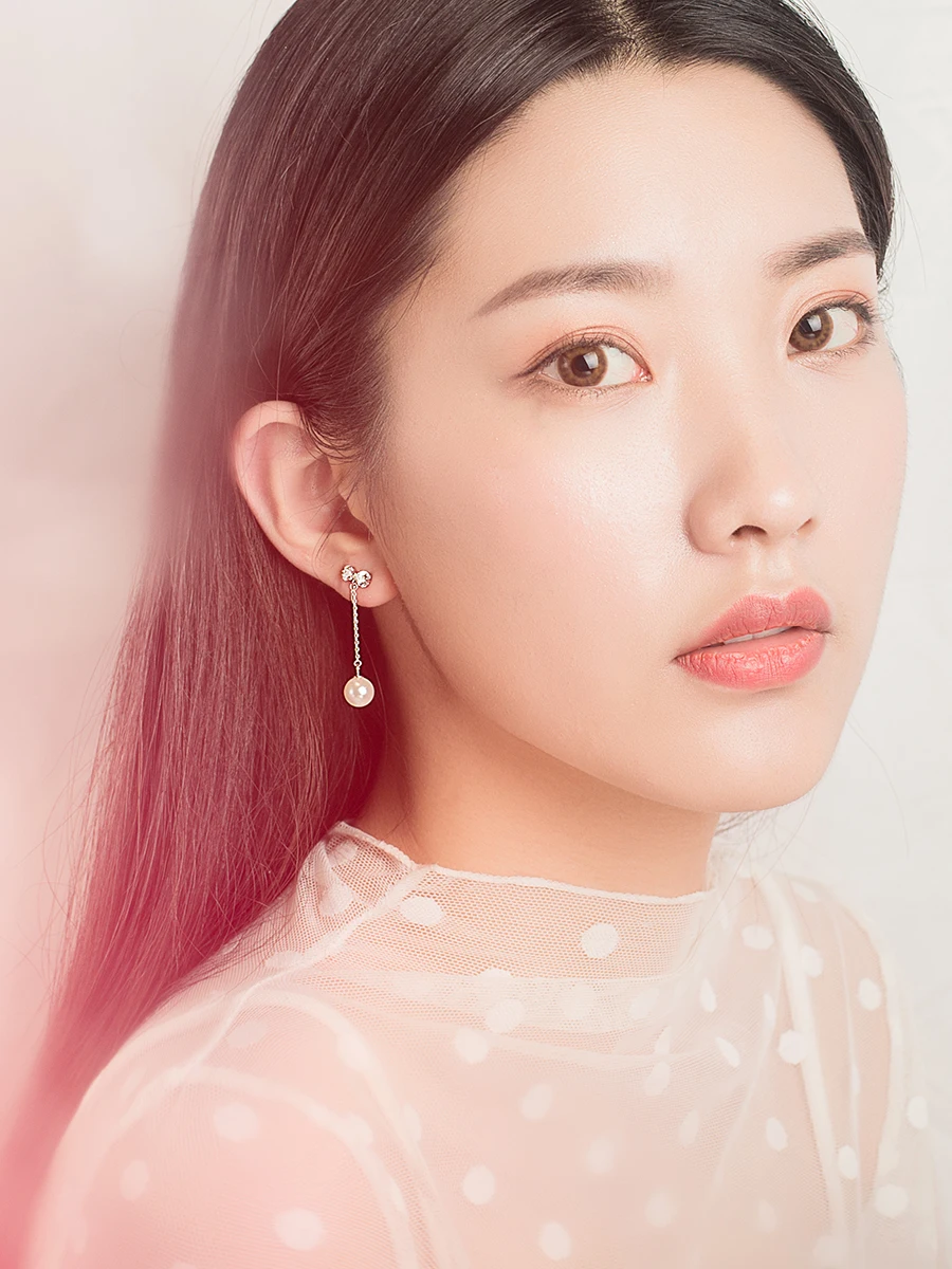 Женские серьги из стерлингового серебра с бантом и жемчугом в стиле ретро без