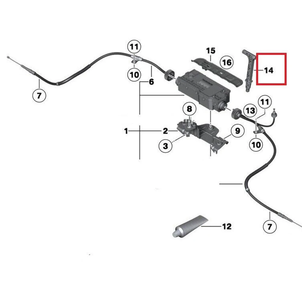 BMW X5 F15 F70 Ручка Аварийного Отсека Ручного Тормоза 24507590395 / 7590395 Красный Пластиковый
