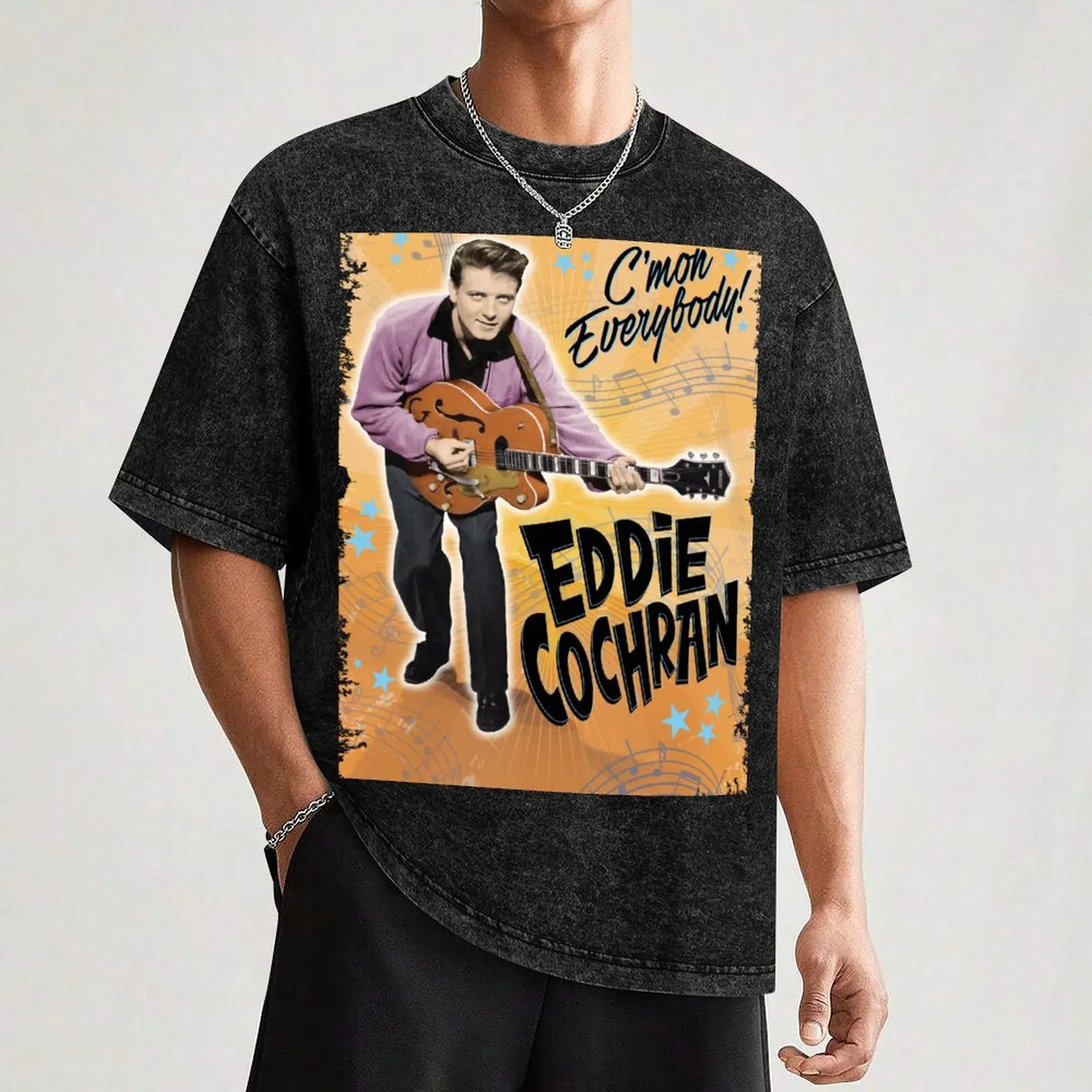 Фото Футболка Eddie Cochran, свободная повседневная футболка с короткими рукавами №3