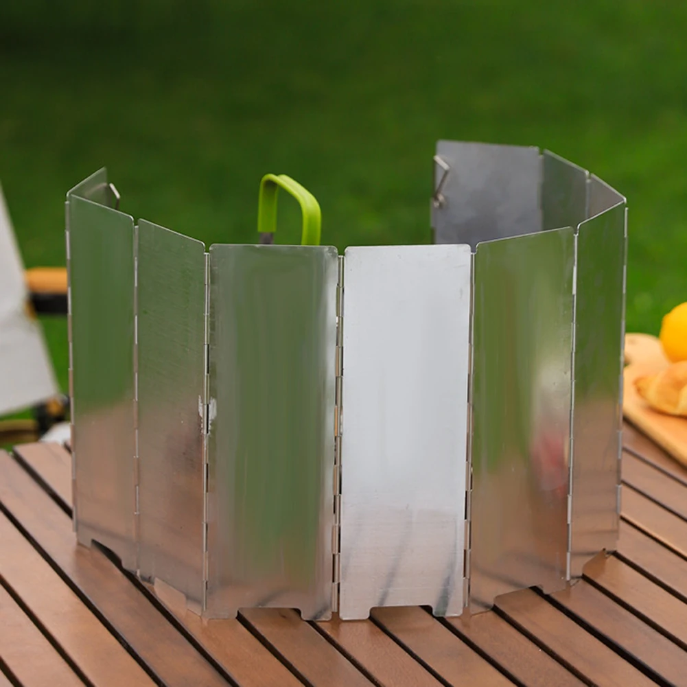 Портативная Бутановая горелка ветровое стекло с сумкой для переноски 10 тарелок