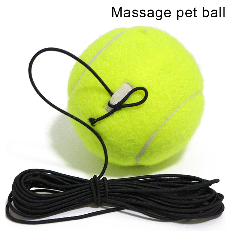 

High elastic and durable training Single string tennis Elastic rope rebound game Massage pet ball