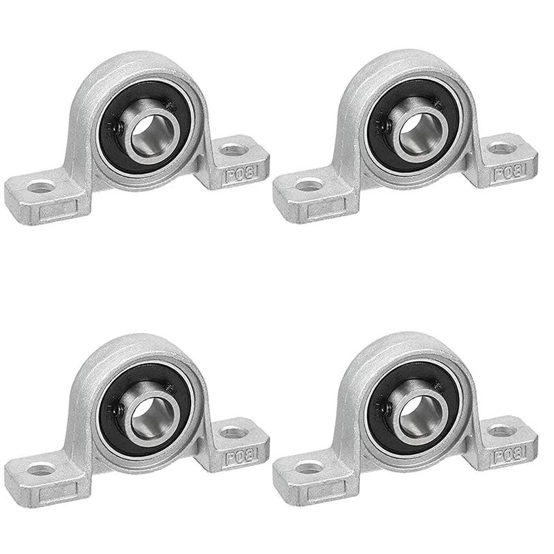 

4 Pcs Bearing Housing Flange Bearing 8Mm KP08 Ball Bearing Block Pillow Block Bearing For Spare Parts For 3D Printer