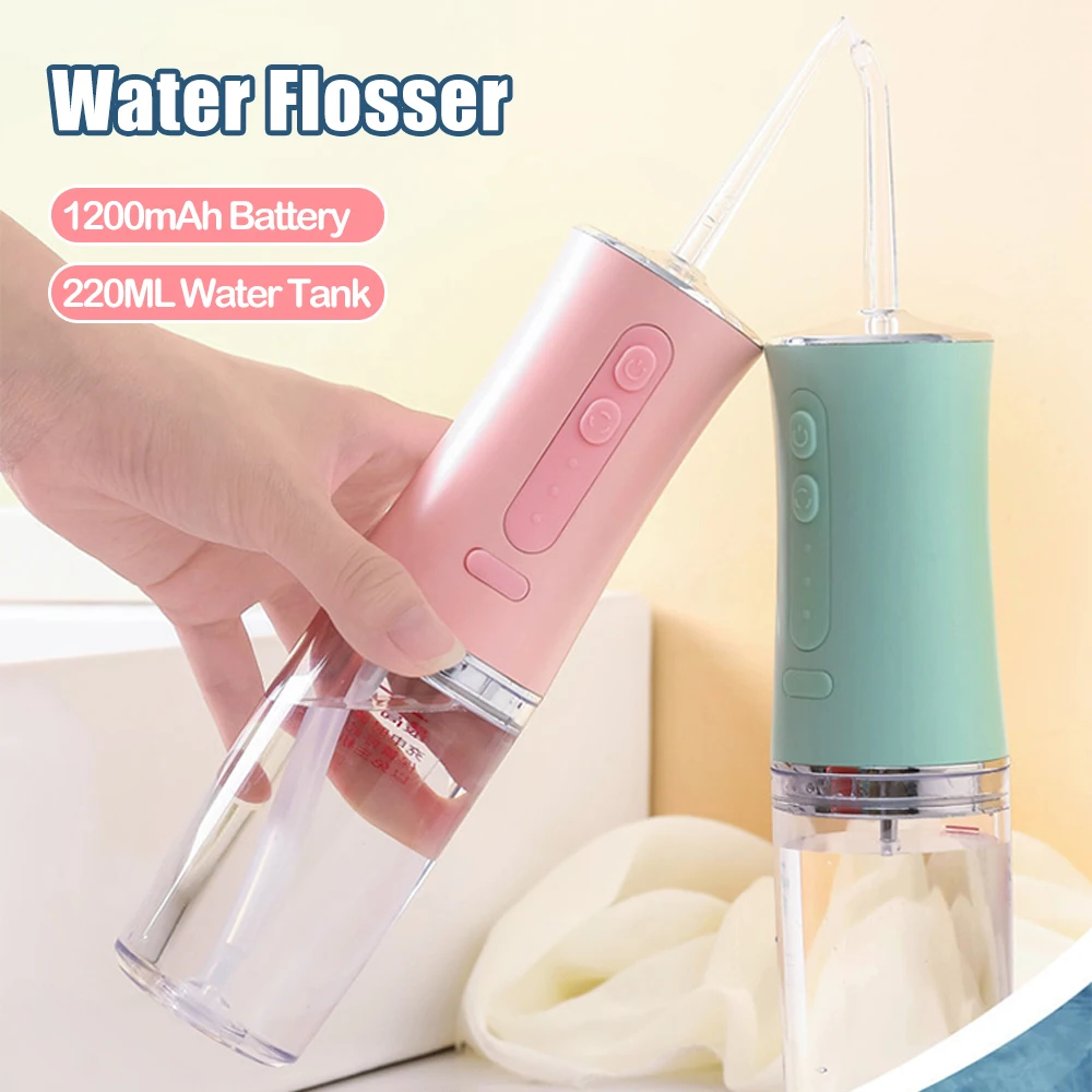 

Portable Water Flosser For Teeth Cleaning Cordless Oral Irrigator Powerful Dental Water Jet Electric Water Pick Teeth whitening