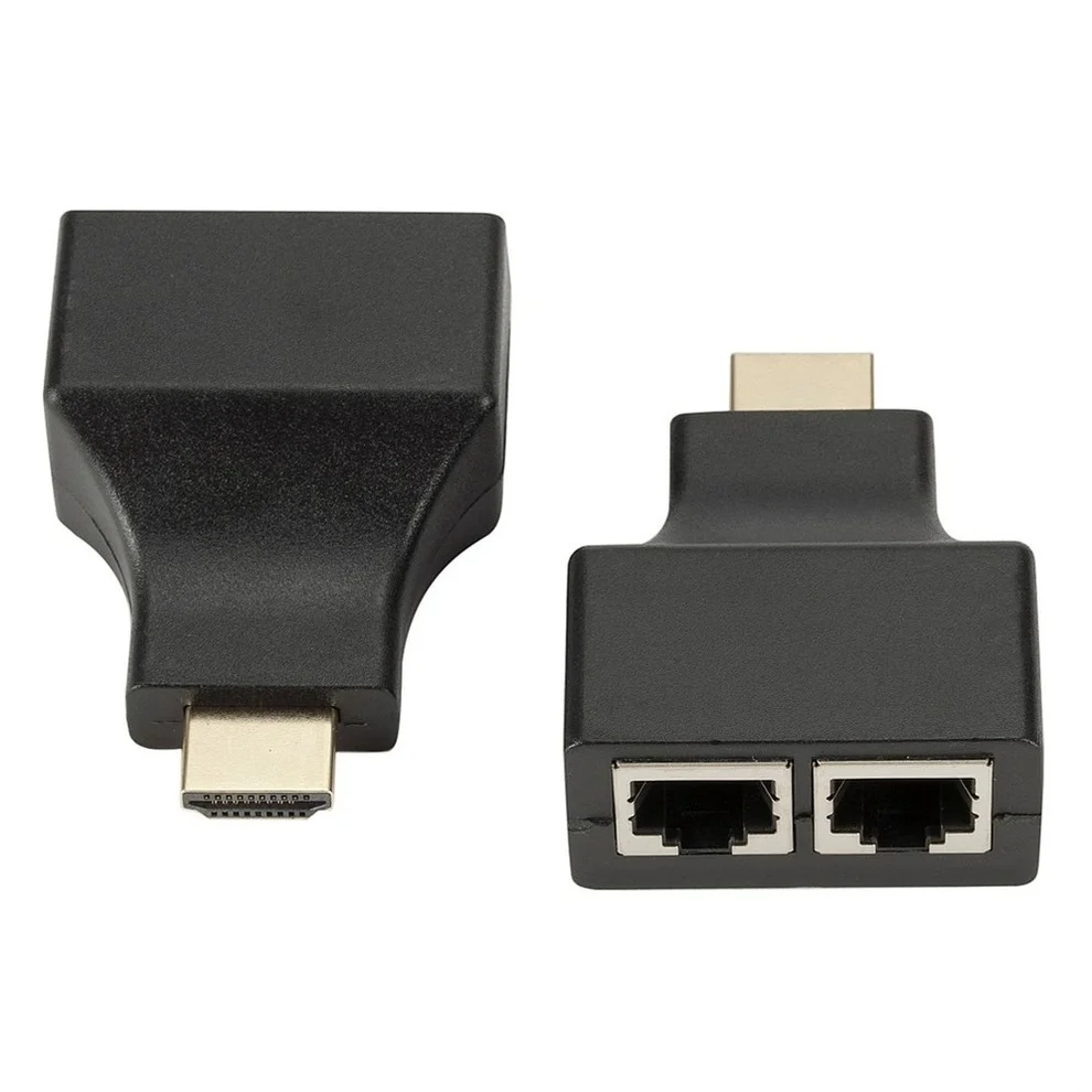LccKaa двойной RJ45 HDMI-совместимый удлинитель до 30 м по категории 5e Cat6 сетевой Ethernet LAN