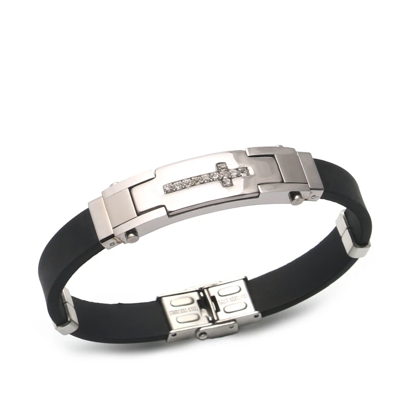 Корейские Модные Серебряные Браслеты Для Мужчин Подвеска В Виде Креста Из