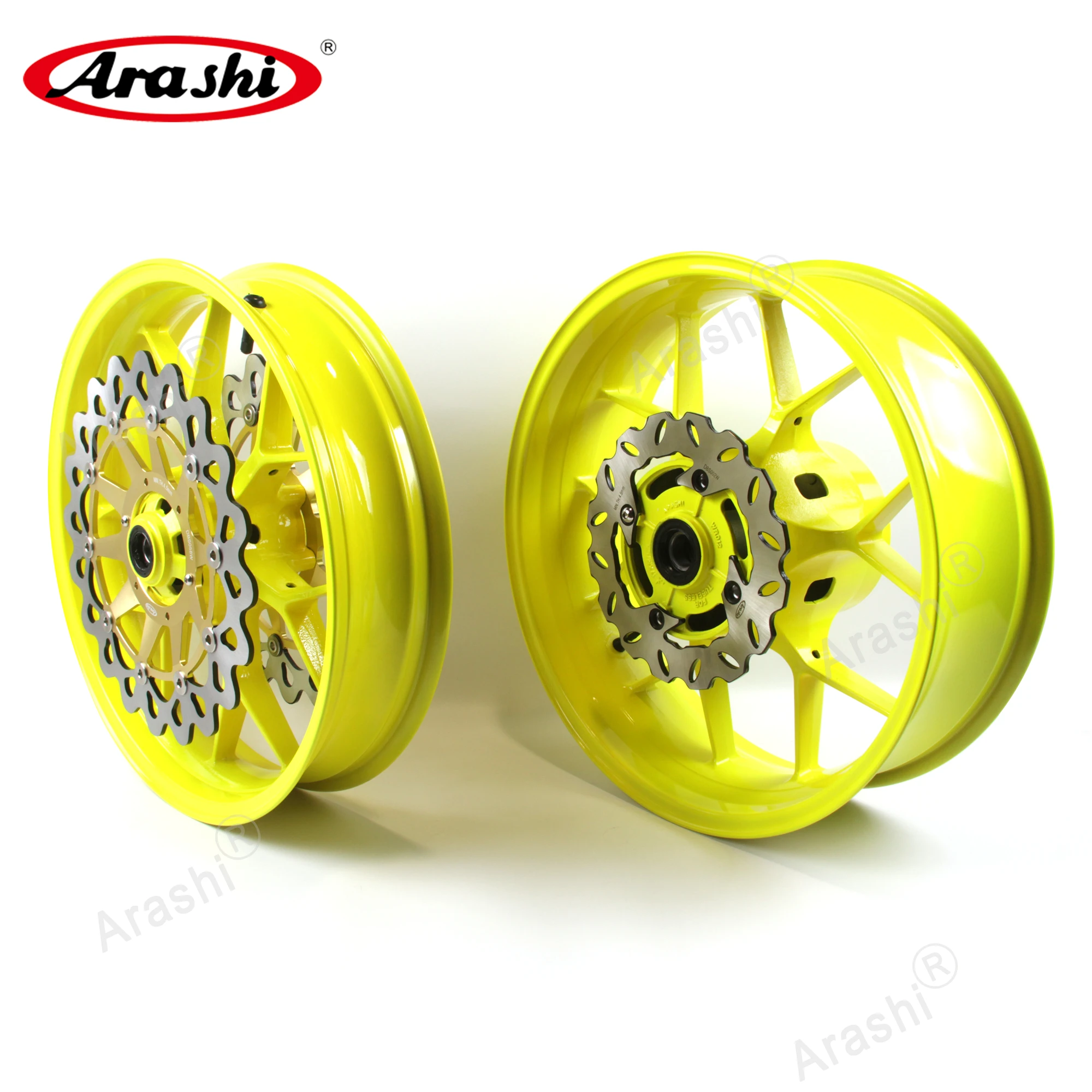 

Arashi Front Rear Wheel Rim Disc Rotor Set For HONDA CBR1000RR 2006 - 2016 CBR 1000 RR 2007 2008 2009 2010 2011 Tire Rim Wheel