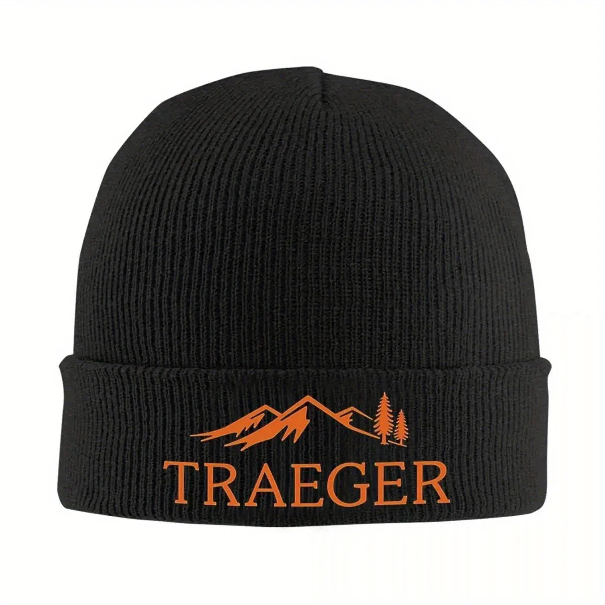 Фото Новая теплая вязаная шапка-бини Traeger Pellet Grill Smoke BBQ Essential для осени и зимы, уличная шапка в стиле хип-хоп для студентов №1