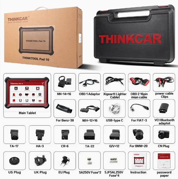 THINKCAR 2023 THINKTOOL PAD 10 OBD2 автомобильный сканер инструмент для программирования ключей
