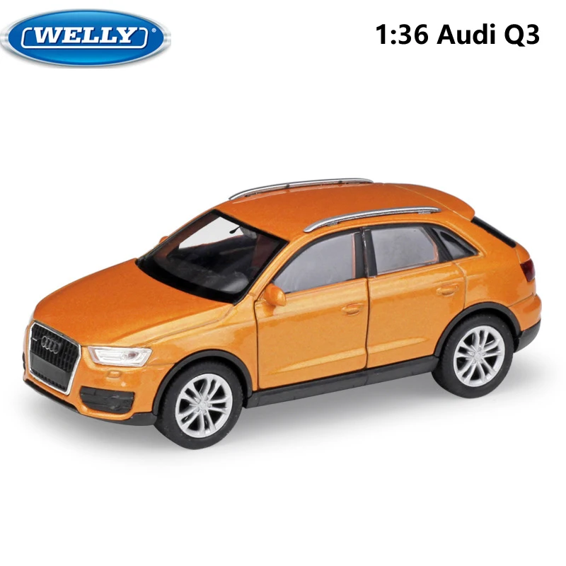 

Литая автомобиль Audi Q3 1:36, игрушечный автомобиль, внедорожник, металлическая модель внедорожника, автомобиль из сплава, коллекция подарков д...