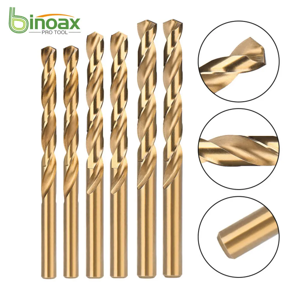Набор сверл Binoax из быстрорежущей стали и чугуна, 5/10/13 шт.