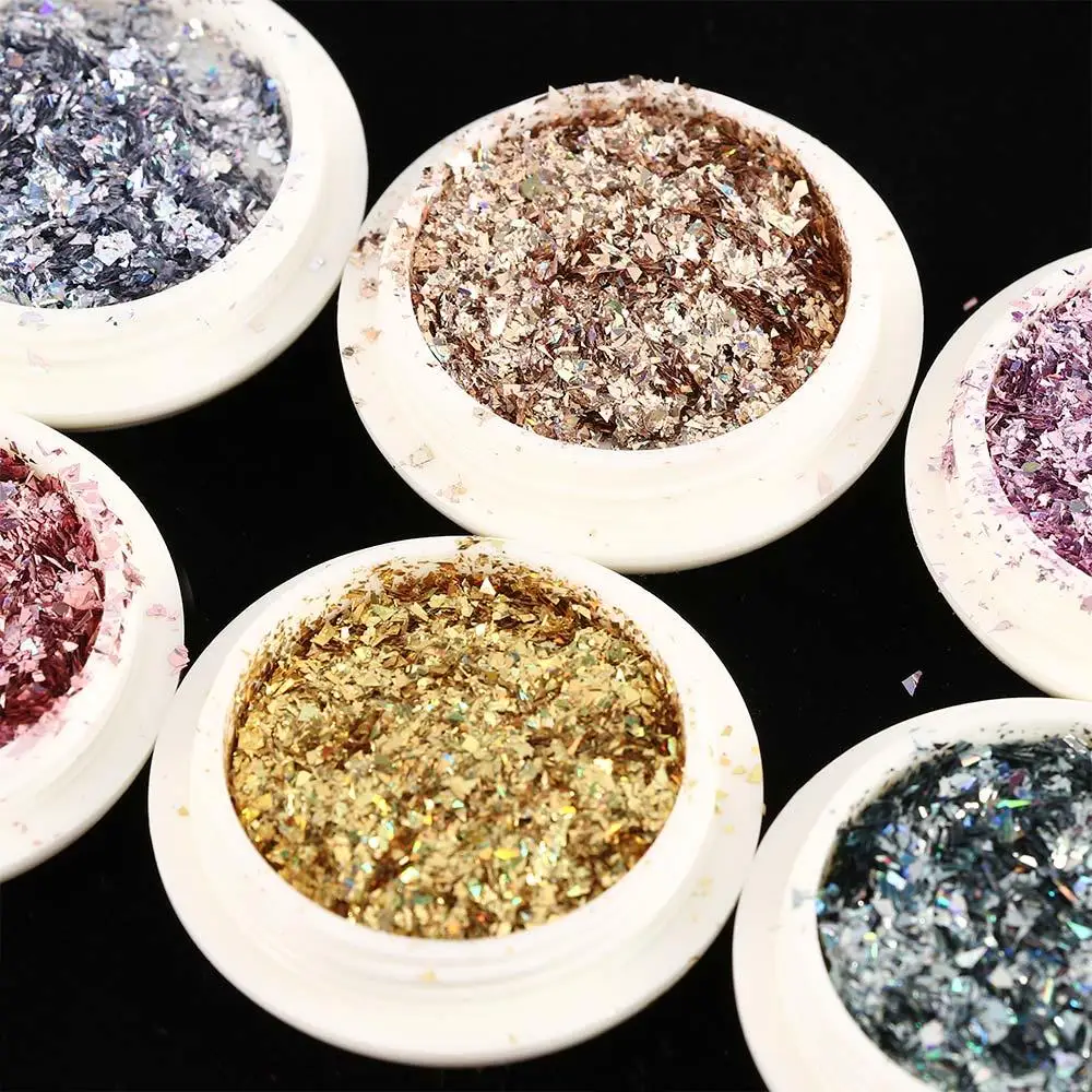 Лазерная Звезда фрагмент Aurora хлопья гвоздь искусство украшения блестящая пудра