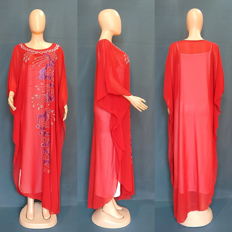 

Plus Size Women African Clothes 2 Piece Set Dashiki Diamond Tops Pants Trousers Suits Africa Party Dresses For Lady Outfits