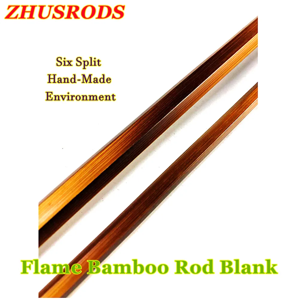 

2-Sections ZHUSRODS Flame Bamboo Baitcasting Rod Blank / Spinning rod-Casting rod Rods & Canes / Fishing Rod Building & Repair