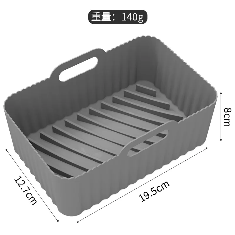 

Silicone Air Fryer Baking Tray Reusable Basket Mat Non-Stick Round Microwave Pads Baking Mat Oven AirFryer Liner Accessories