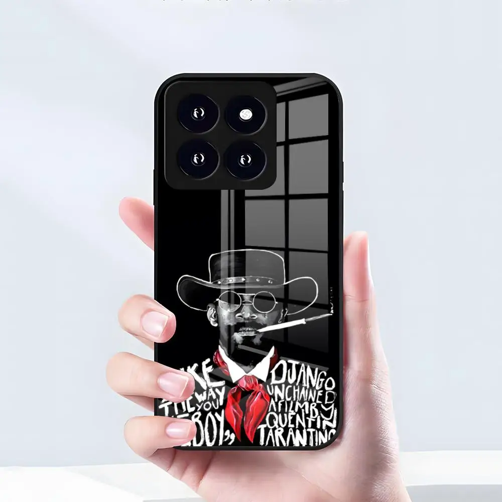 Фото Чехол для телефона D_DJANGO U_UNCHAINED для Xiaomi 15 14 13 12 S X Pro Lite Mi 11 Ultra T, черный, стеклянный №3