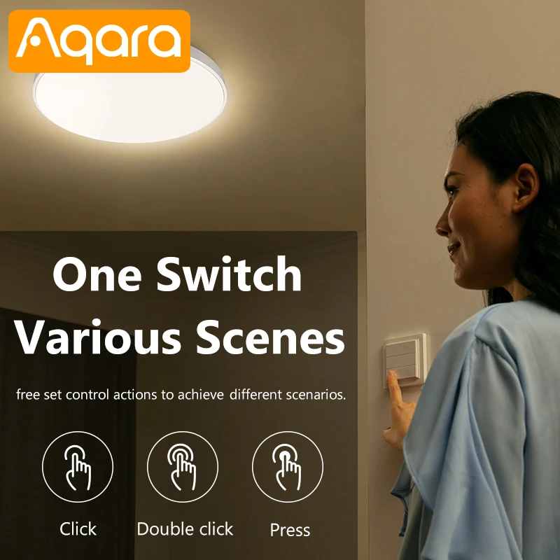 Умный настенный выключатель Aqara OPPLE 2 / 4 6 кнопок Zigbee 3 0 APP Беспроводной Выключатель