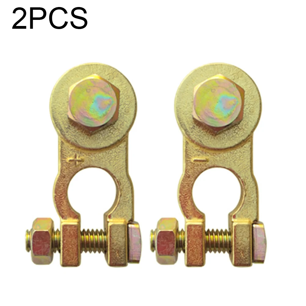 

1pair Cable Terminals Clamps Car Battery Connector Automotive Thickened Practical Brass Negative Positive Easy Use Accessories