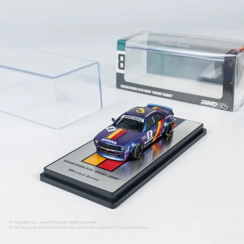 INNO 1:64 NISSAN SILVIA (S14) Симуляционная модель из сплава кролика BOSS Rocket детская коллекция