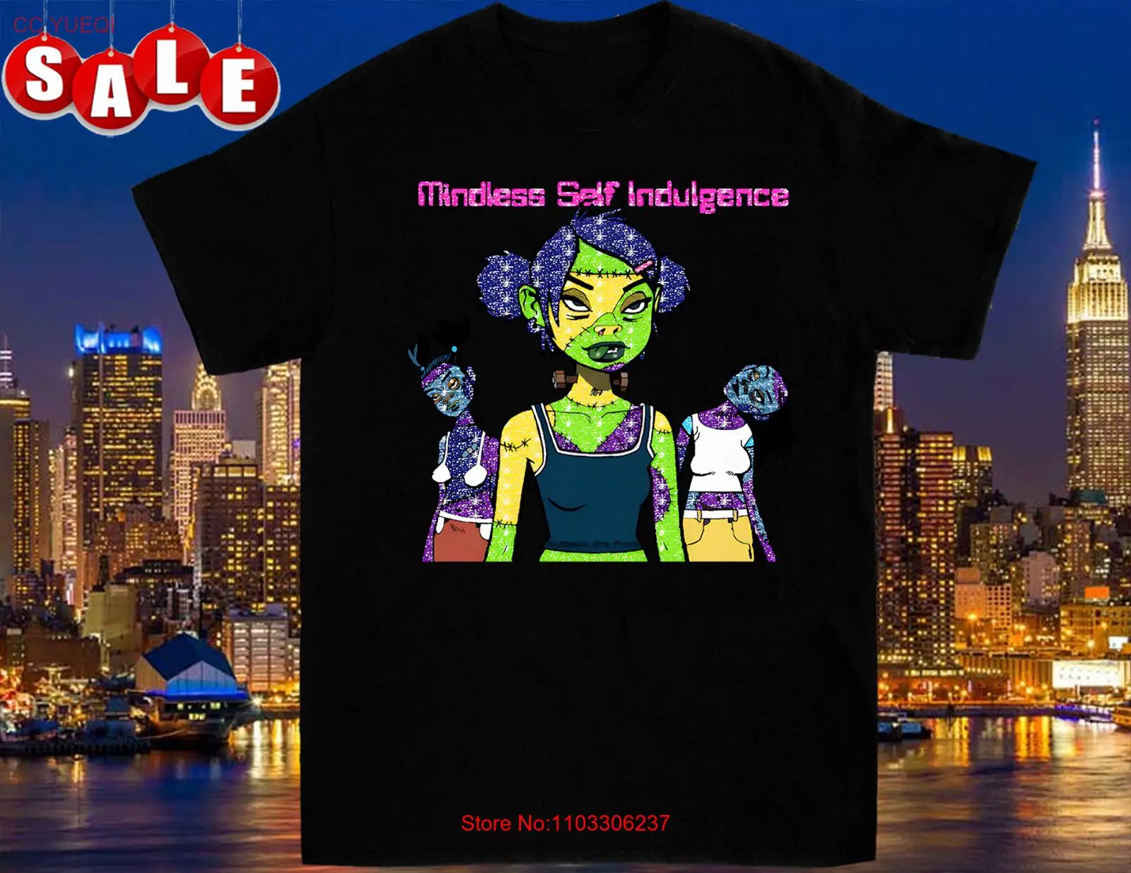 Безразмерная самоснисходительная одежда MSI Frankenstein girls полный размер S-5XL EE1301