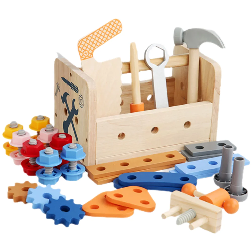 

Set Learning Tool Toy Funny Kids Plaything Toys Basket Children Gift Toddler Wood Interactive Household Girls