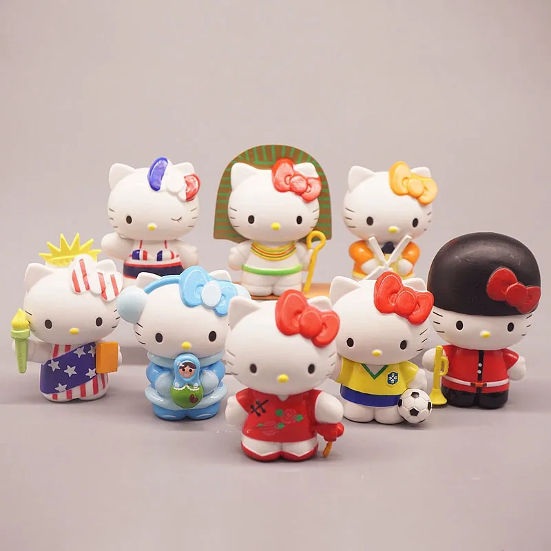 

Cute Cat Figurine Hellokitty Figure Model Toy Table Decoration