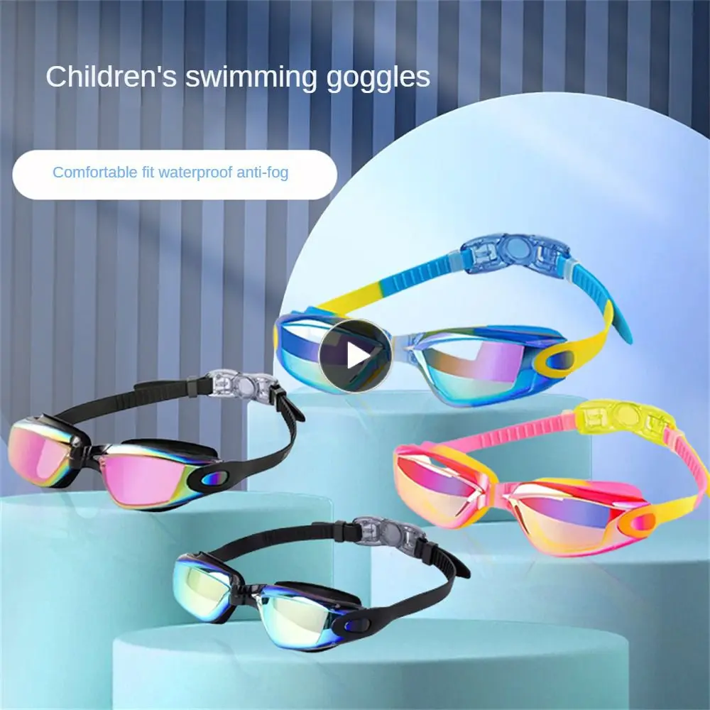 

Environmental Protection Professional Swimming Goggles Cartoon Goggles Bare Mirror Weight 54.2g Anti-fog Children Aged 4-16 Hd