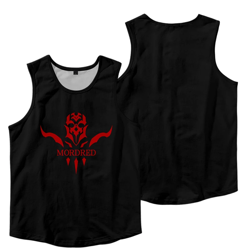 

Аниме Fate/Grand Order FGO Altria Pendragon Повседневный жилет для косплея для мужчин и женщин летние свободные Модные топы унисекс без рукавов