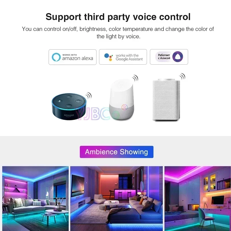 Светодиодный контроллер Zigbee + 2 4 ГГц ZL5 и Wi-Fi WL5 LS2 поддержка Alexa/Google Assistant/Голосовое
