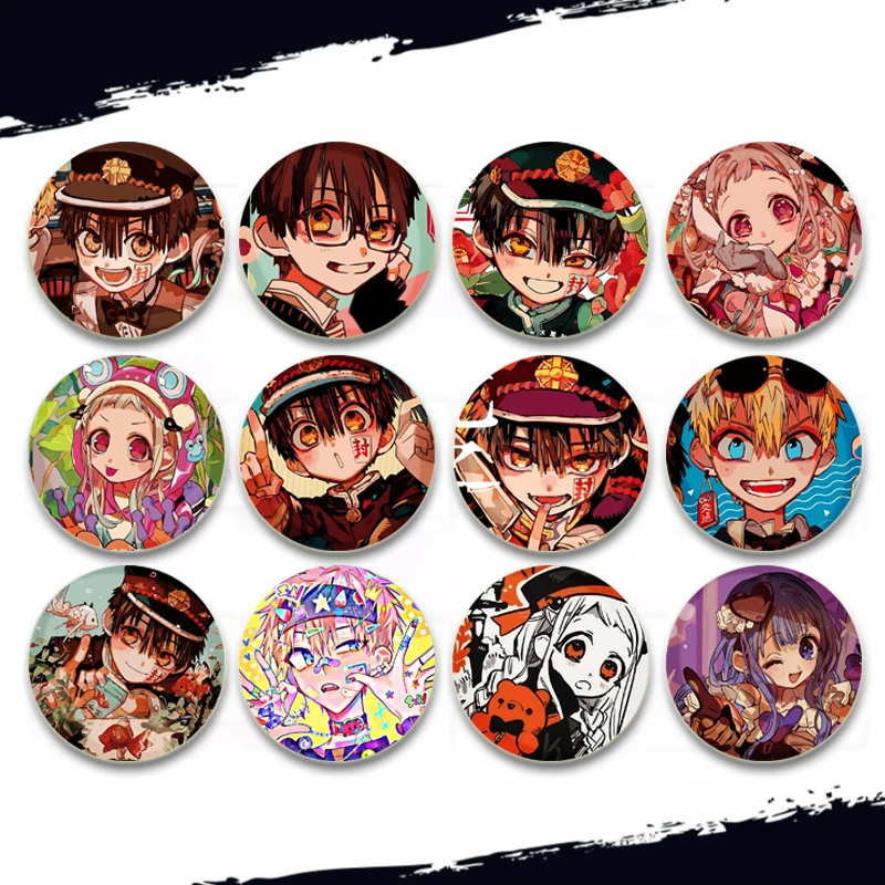 Брошь в стиле аниме Hanako-kun/Nene Yashiro/Kou Minamoto/Aoi Akane/Sakura Nanamine/Sousuke Mitsuba значок на