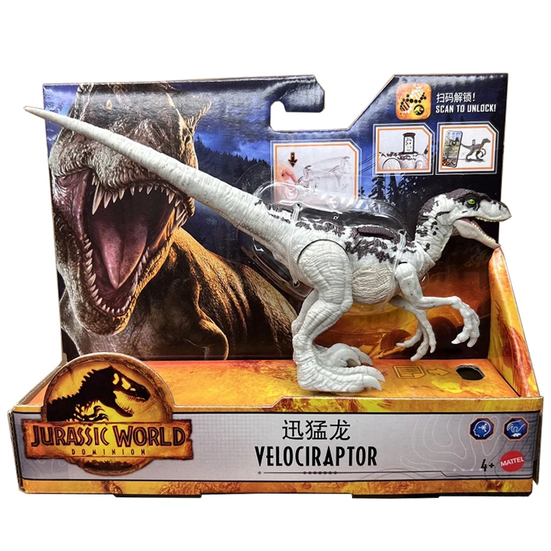 

In Stock Genuine Matter Model Jurassic World HFF19 Race Against Dinosaurs Velociraptor Model Boy Toys Children's Birthday Gift
