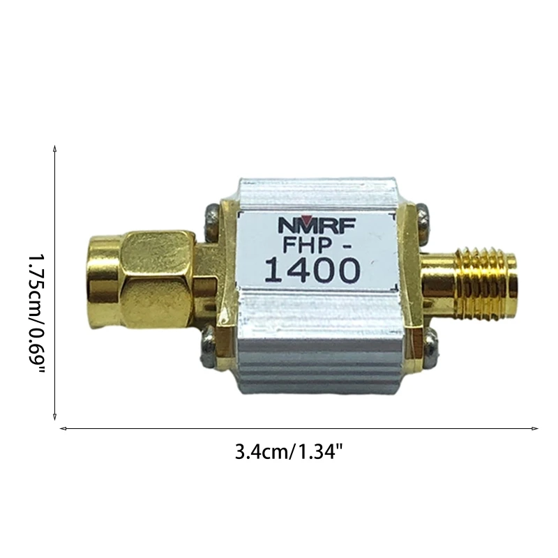 

Фильтр для полосатых пил M2EC 1400 МГц RF коаксиальный ультра-миниатюрный 1dB полоса пропускания 45 МГц SMA интерфейс 1378-1422 МГц