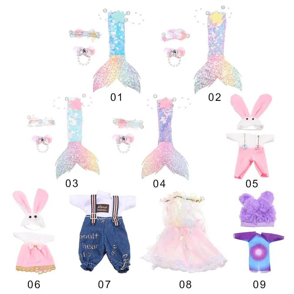 Аксессуары для кукол 1/8 Bjd ткань игрушки одежда 16 ~ 17 см кукла платье кружевная
