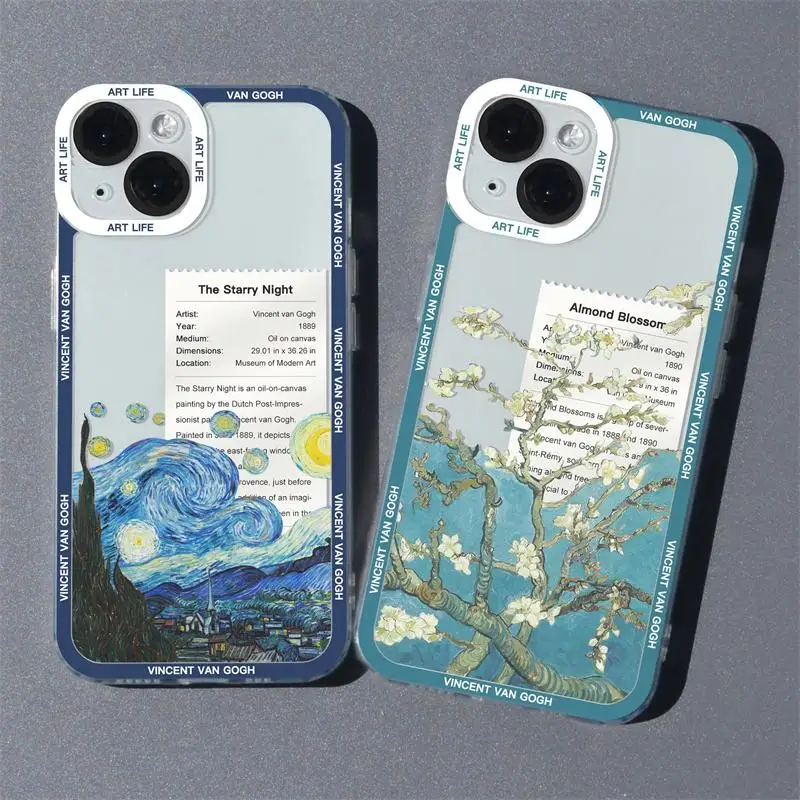 Картина маслом Van-Gogh в стиле ретро для OPPO A98 A36 A76 A96 A92 A52 A72 A5 A9 2020 A94 A74 A37 F11 F7 F5 F19 Pro