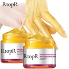 Увлажняющая отбеливающая маска для рук RTOPR с манго, восстанавливающая отшелушивающая пленка для мозолей, антивозрастной крем для кожи рук