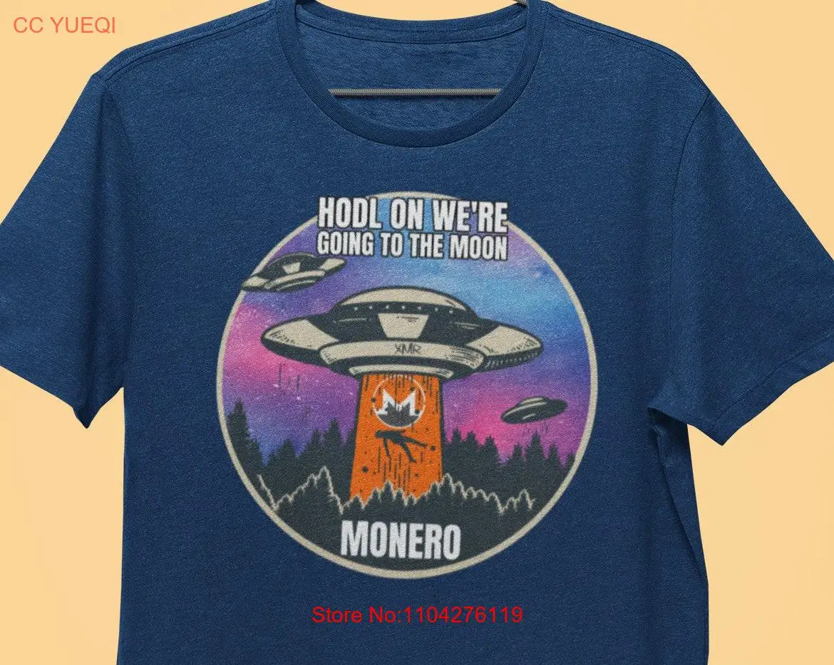 HODL Мы going to the moon Рубашка Monero Crypto T XMR Криптовалюта с длинными или короткими