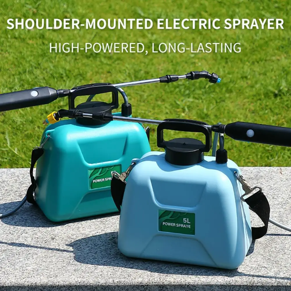 5L Shoulder Portable Electric Battery Sprayer With USB Charger For Gardening Watering & Irrigation Sprayers Garden Supplies New