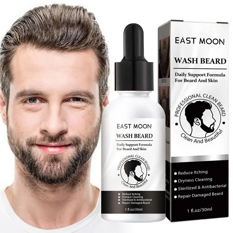

Beard Shampoo Natural Beard Cleaner With Moisturizing Ingredients 30ml Beard Cleaning Rejuvenate Beard Luster For Men's