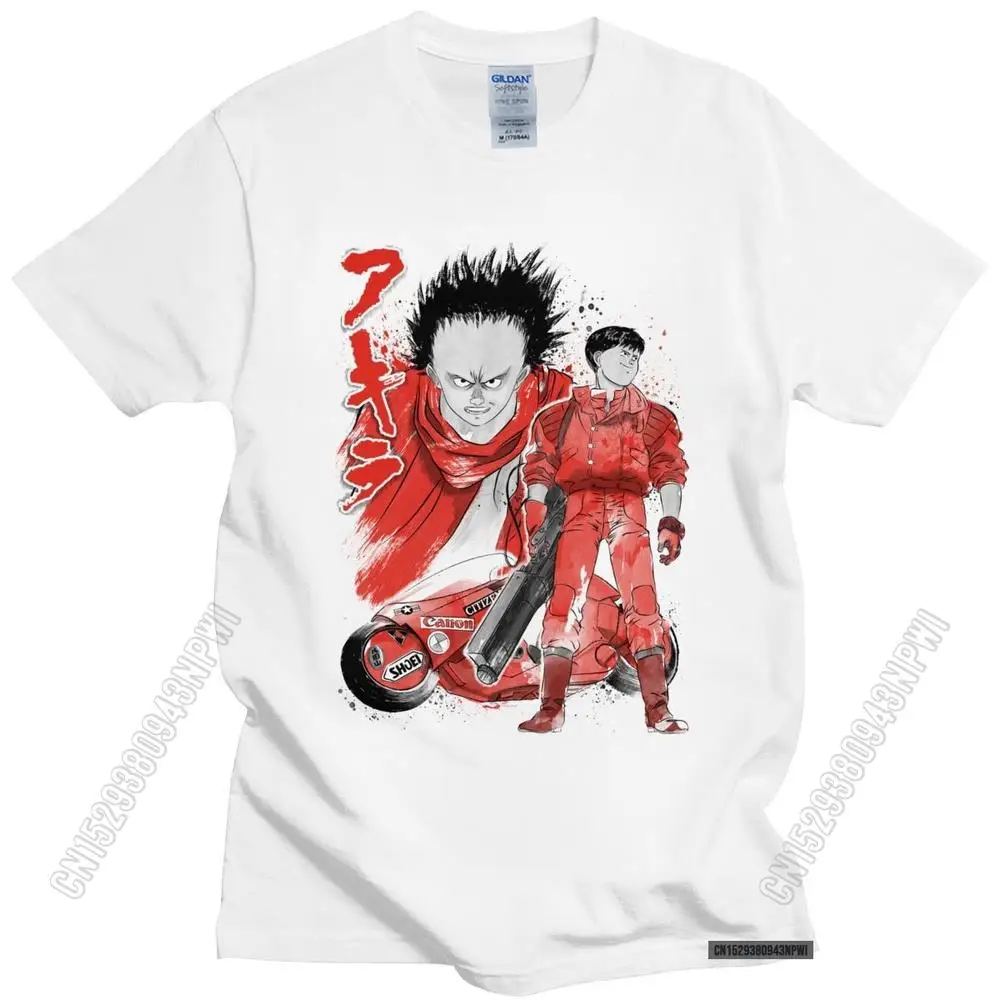 

Trendy Male Neo Tokyo T Shirts No Fade Cotton T-Shirt Summer Akira Kaneda And Tetsuo Tee Tops Loose Fit Apparel Merchandise
