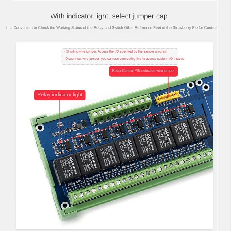 Набор аксессуаров для Raspberry Pi 4B/3B/3B + Jetsonnano 8 каналов релейный модуль управления 5 В