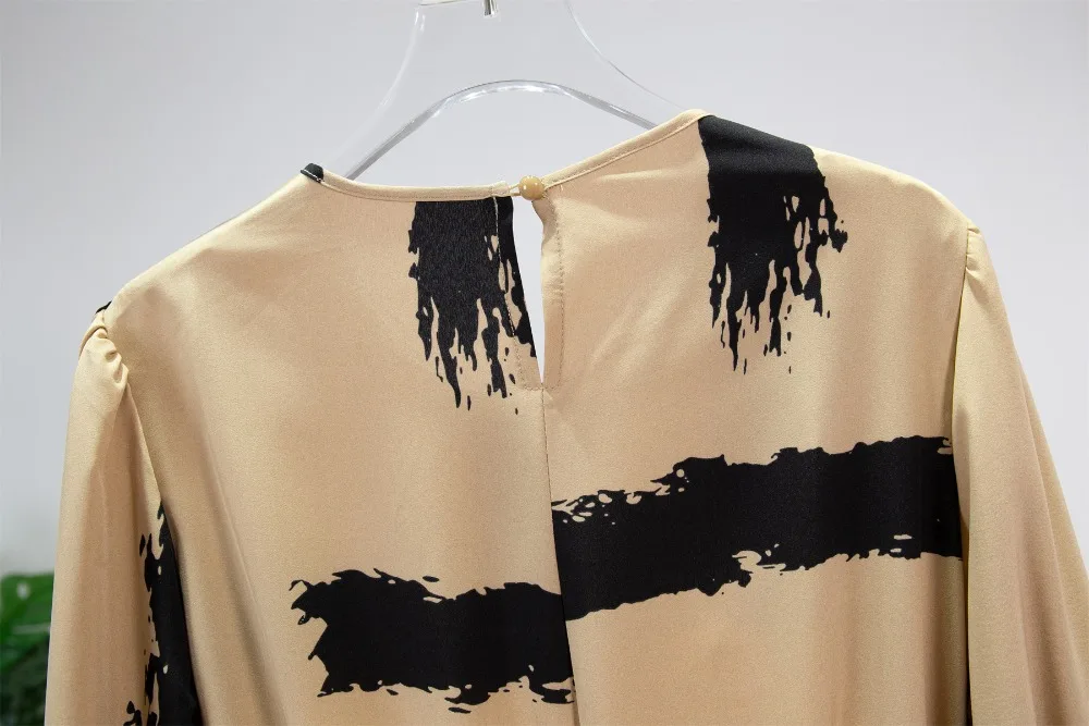 Платье женское длинное ТРАПЕЦИЕВИДНОЕ с длинным рукавом круглым вырезом и