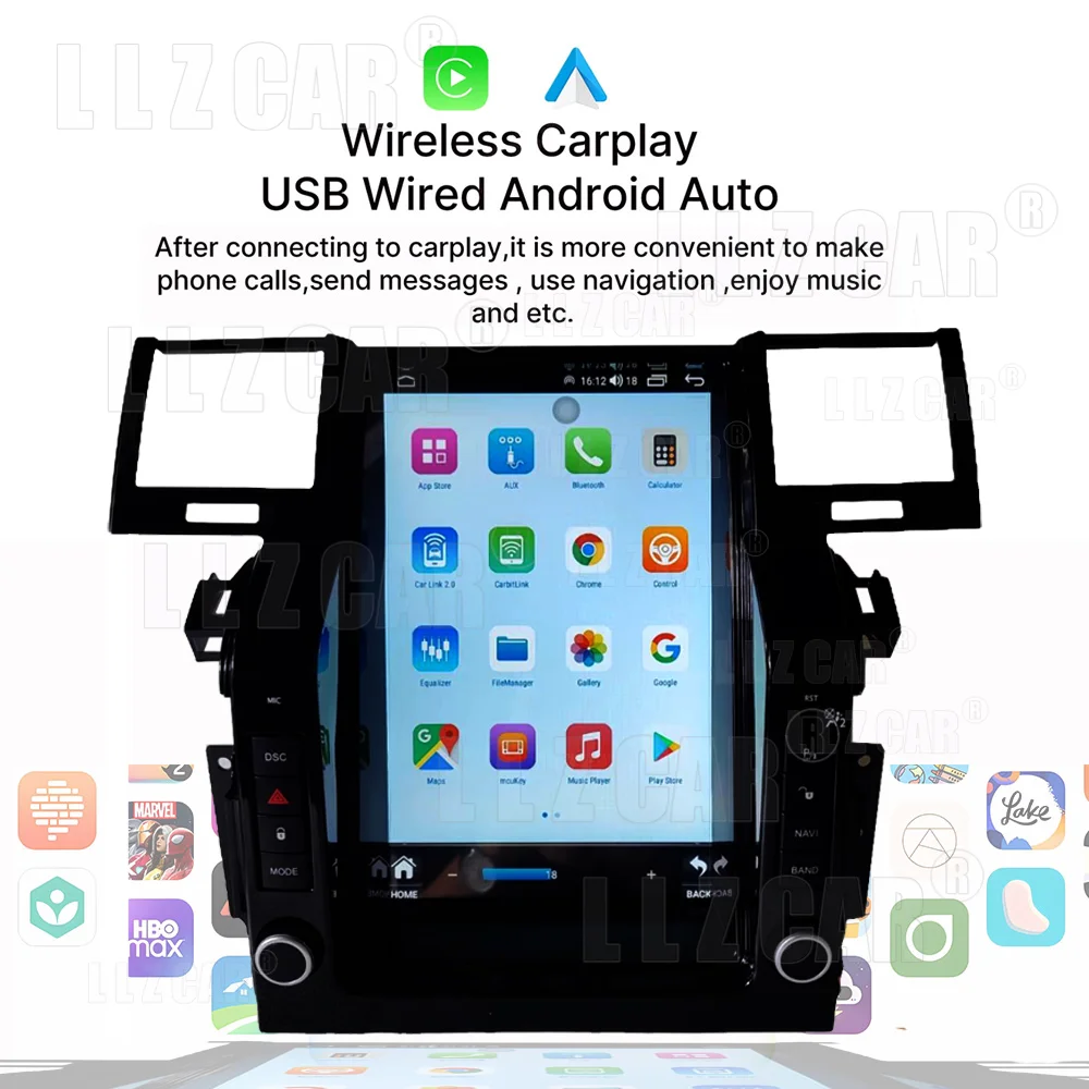 Фото Android 14.0 8-ядерный 8 + 256G автомобильный мультимедийный радиоплеер для Land Range Rover Sport 2005-2009 авто стерео GPS навигация головное устройство №4