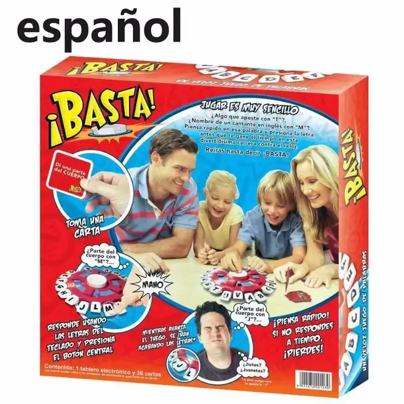 Новая настольная игра Tapple Basta Think Word Game Fast-Paced Family The Quick Thinking Letter Pressing Puzzle Games для