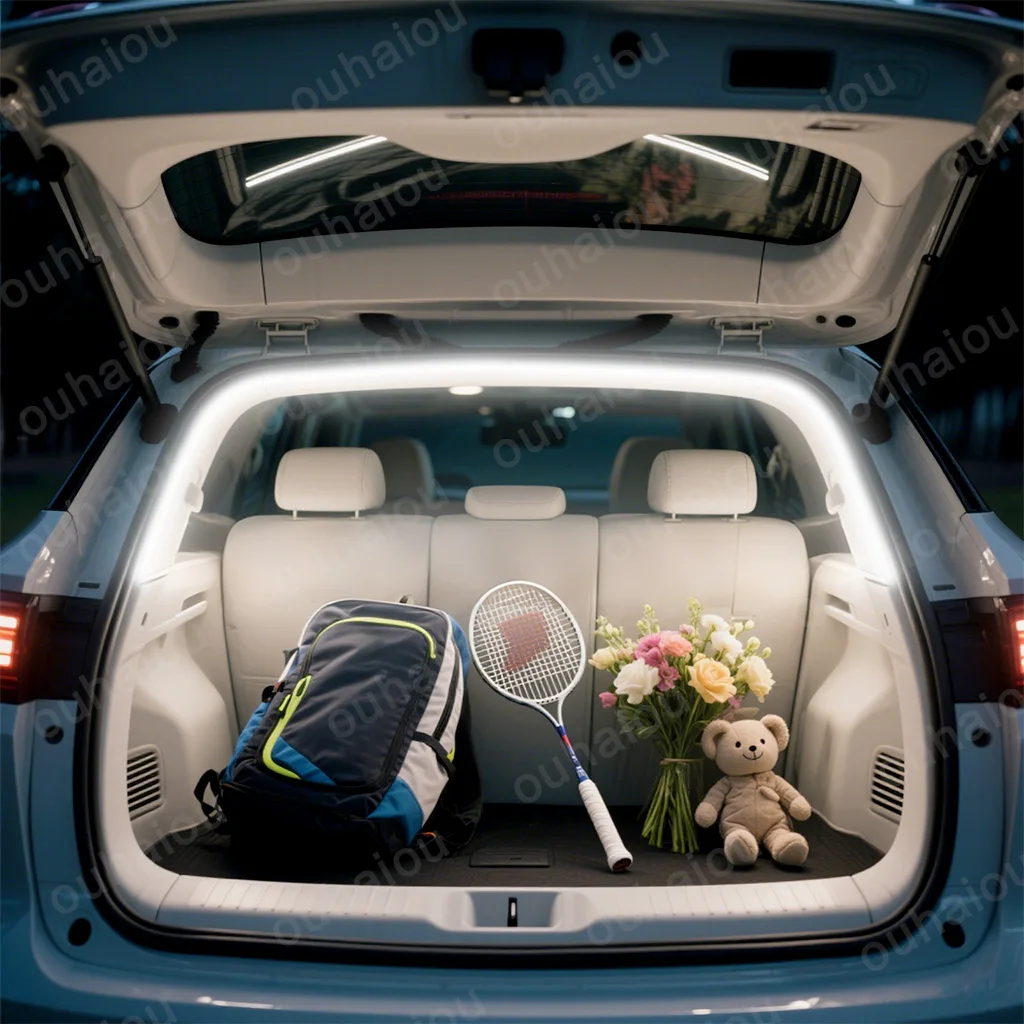 

ДЛЯ Changan X7 plus модификационный светильник багажника Атмосферные фонари Белый теплый белый Задний светодиодный светильник багажника