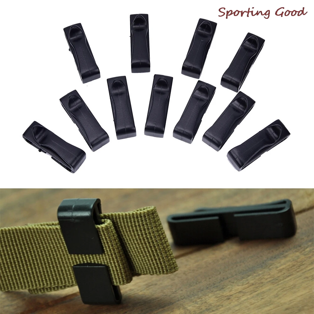 

Molle Buckle Strap Belt End Clip Adjust Keeper Tactical Backpack Camping 20/25MM