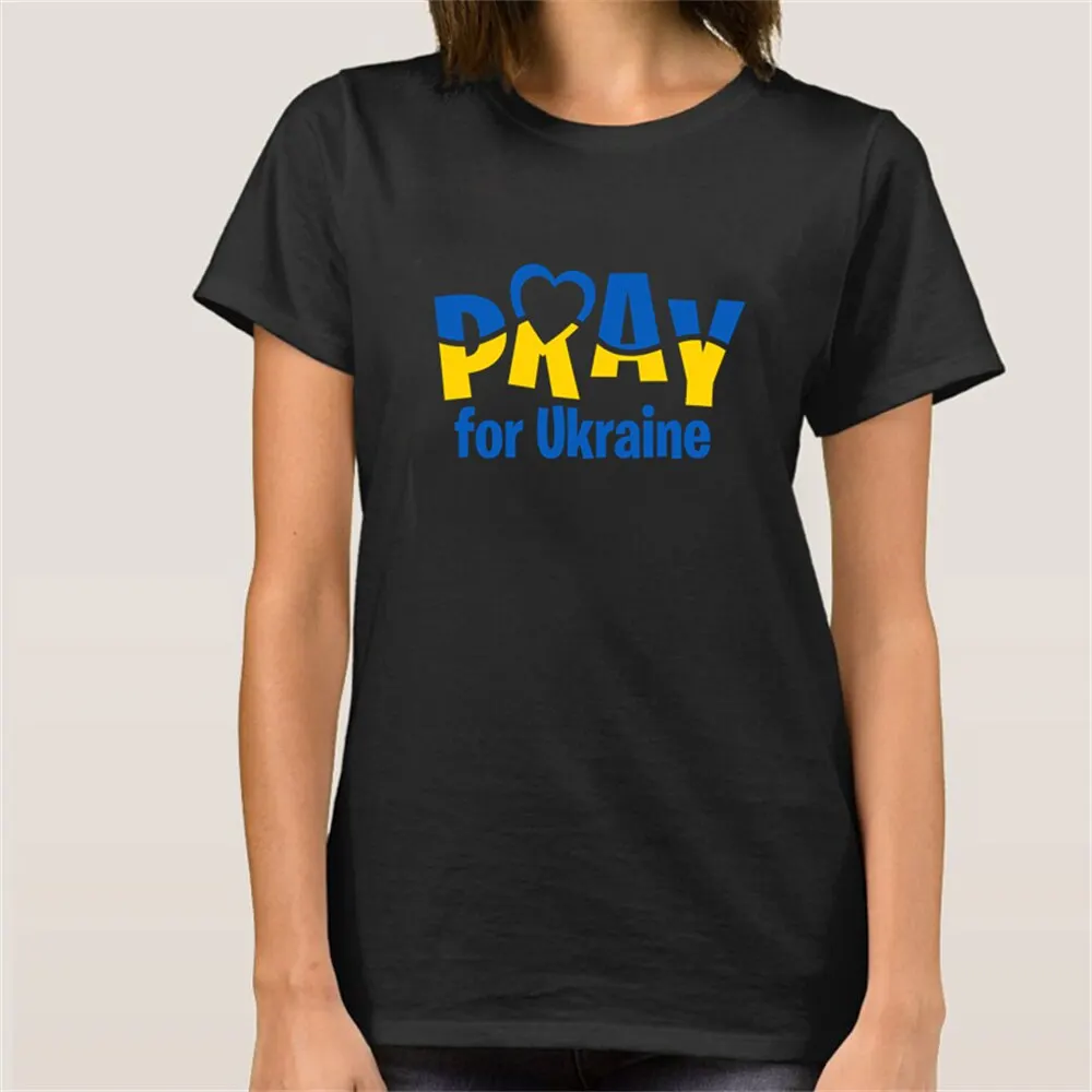 

Ukraine T Shirt Women New Summer Peace For Ukraine T-shirts Birthday Gift Female Tee Tops DIY custom patterns available
