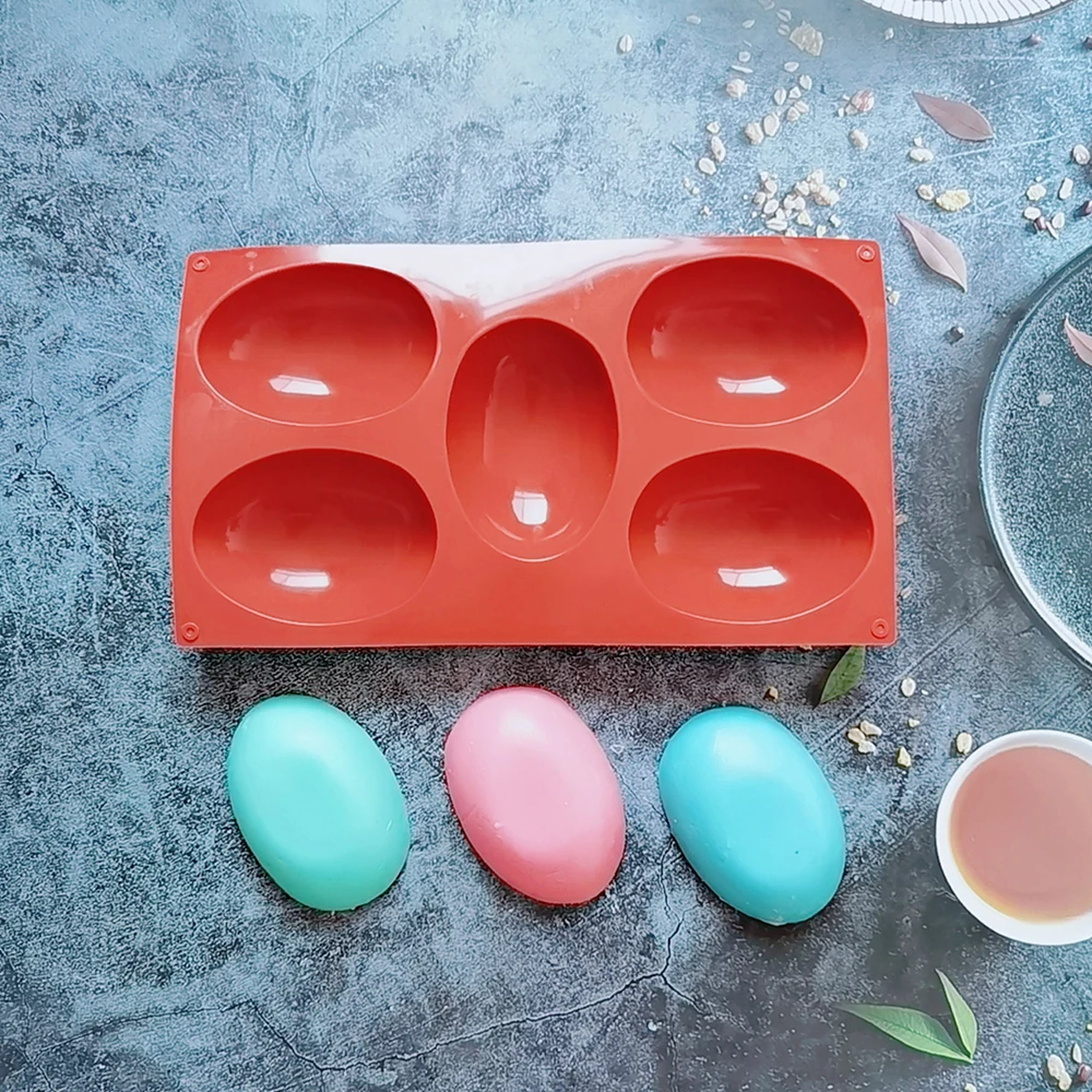 

Силиконовая форма для шоколада в форме пасхального яйца, 5 ячеек